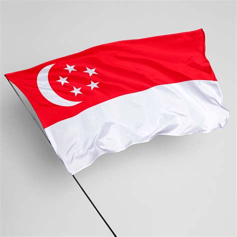 national flag of singapore